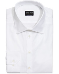Giorgio Armani Basic Cotton Dress Shirt White