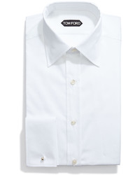 Tom Ford Basic French Cuff Dress Shirt White