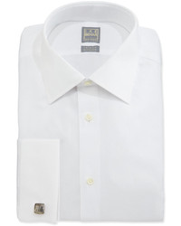 Ike Behar Basic Solid Dress Shirt White