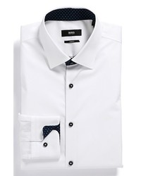 BOSS HUGO BOSS Juri Slim Fit Dress Shirt White 15