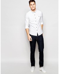 Asos Brand Oxford Shirt With Neps In Regular Fit