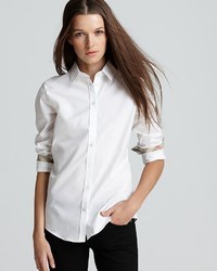 burberry shirt women white