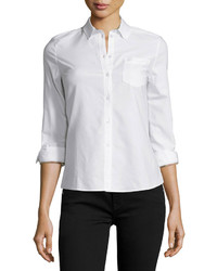Burberry Brit Long Sleeve Oxford Shirt White