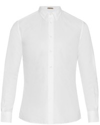 Bottega Veneta Button Cuff Cotton Oxford Shirt