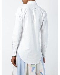 Thom Browne Classic Long Sleeve Button Down Point Collar Shirt In Oxford