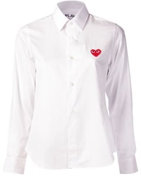 Comme des Garcons Comme Des Garons Play Embroidered Heart Shirt