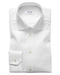 Eton Contemporary Fit Cavalry Twill Dress Shirt