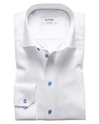 Eton Contemporary Fit Twill Dress Shirt