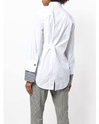 Eudon Choi Contrast Cuff Fitted Shirt