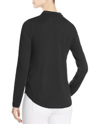 Eileen Fisher Cotton Knit Button Down Shirt