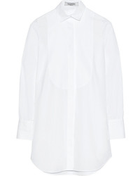Valentino Cotton Poplin And Cotton Piqu Shirt