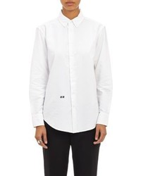 Band Of Outsiders Cropped Oxford Shirt