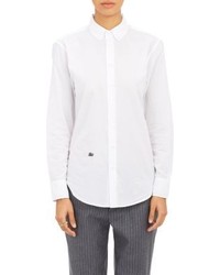 Band Of Outsiders Cropped Oxford Shirt White