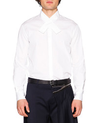 DSQUARED2 Crossover Collar Dress Shirt White
