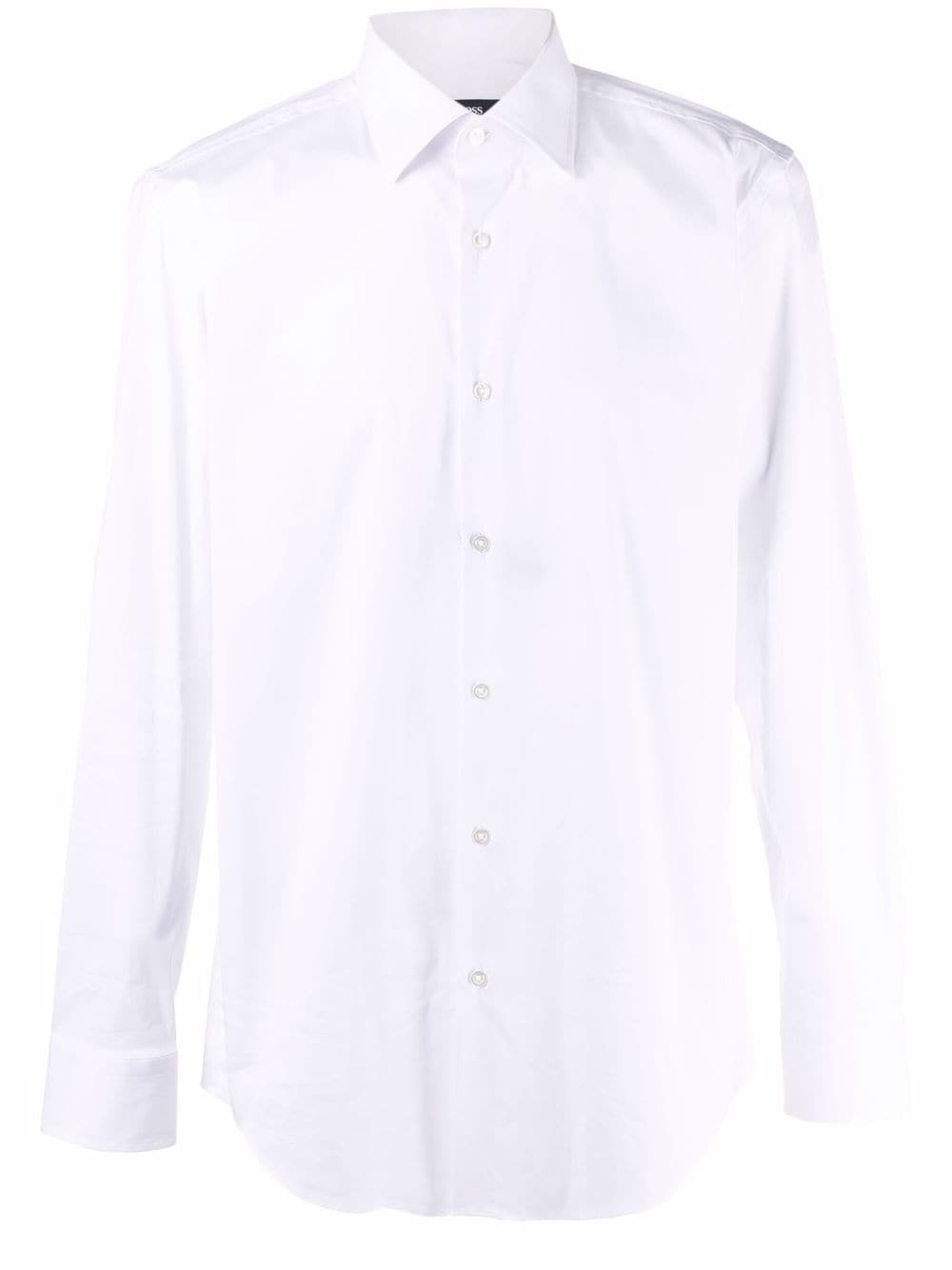 BOSS HUGO BOSS Cutaway Collar Formal Shirt, $132 | farfetch.com | Lookastic