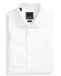 David Donahue Trim Fit Dress Shirt White 16 3637