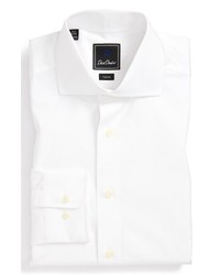 David Donahue Trim Fit Dress Shirt White 185 3637