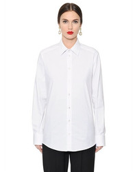 Dolce & Gabbana Oversized Stretch Cotton Poplin Shirt