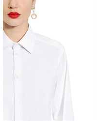 Dolce & Gabbana Oversized Stretch Cotton Poplin Shirt