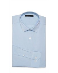 Theory Dover Spread Dress Shirt In Luxe Cotton Blend