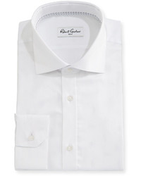 Robert Graham Empire Herringbone Dress Shirt White