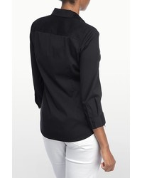 NYDJ Fit Solution 34 Sleeve Button Front Shirt
