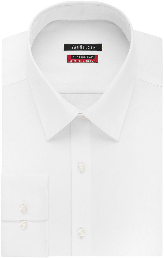 Van Heusen Flex Collar Slim Fit Long Sleeve Dress Shirt, $50