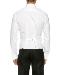DSQUARED2 Formal Poplin Tuxedo Shirt White