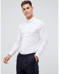ASOS DESIGN Formal Skinny Oxford Shirt In White