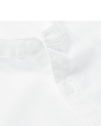 Sunspel Grandad Collar Cotton Oxford Shirt