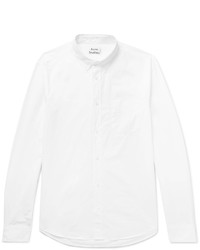 Acne Studios Isherwood Button Down Collar Cotton Poplin Shirt