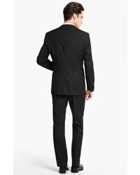 BOSS Jameson Slim Fit Diamond Weave French Cuff Tuxedo Shirt