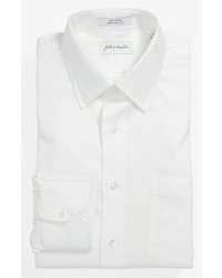 John W. Nordstrom Traditional Fit Dress Shirt White 165 36