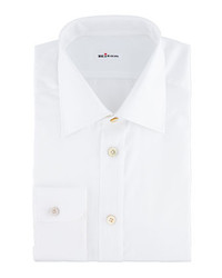 Kiton Solid Basic Dress Shirt White