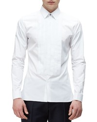 Burberry Long Sleeve Formal Tuxedo Shirt White