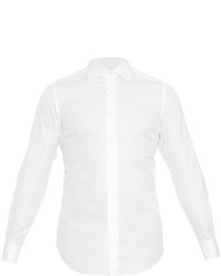 Brioni Long Sleeved Double Cuff Cotton Shirt