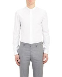 Maison Margiela Mandarin Collar End On End Shirt White