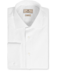 Hackett Mayfair White Cotton Tuxedo Shirt