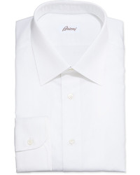 Brioni Micro Stripe Dress Shirt White