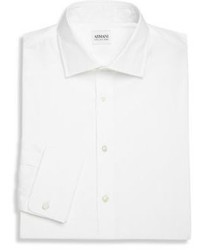 Armani Collezioni Modern Fit Solid Dress Shirt