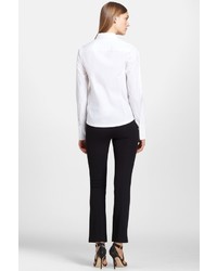 Donna Karan New York Open Sleeve Cotton Blend Shirt