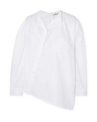 Totême Noma Asymmetric Cotton Poplin Shirt