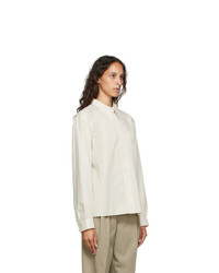 Lemaire Off White Pointed Collar Shirt