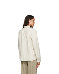 Lemaire Off White Pointed Collar Shirt