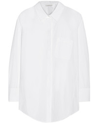 Donna Karan Open Back Cotton Poplin Shirt New York