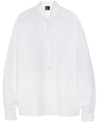 Oversized Cotton And Linen Blend Shirt
