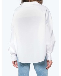 Esteban Cortazar Oversized Cotton Blend Shirt