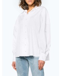 Esteban Cortazar Oversized Cotton Blend Shirt