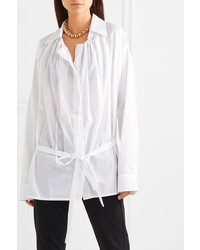Ann Demeulemeester Oversized Cotton Poplin Shirt