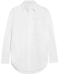 Victoria Beckham Oversized Cotton Shirt Denim